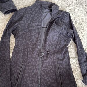 Lululemon Athletica Gray Utility Jacket with Subtle Pattern